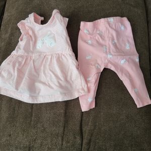 Baby girl carters 3 months bunny outfit